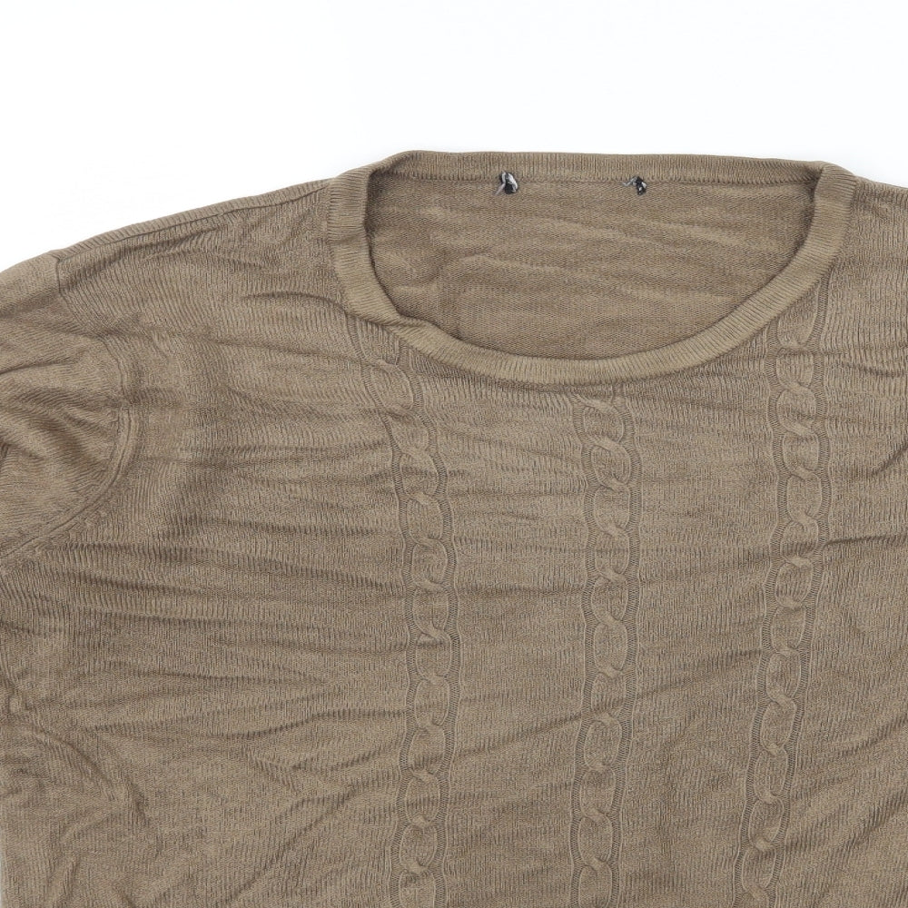 Preworn Womens Brown  Knit Pullover Jumper Size L