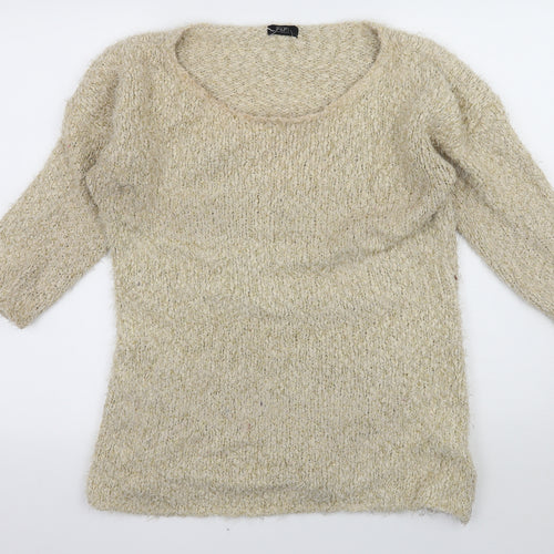 F&F Womens Ivory  Knit Pullover Jumper Size 10