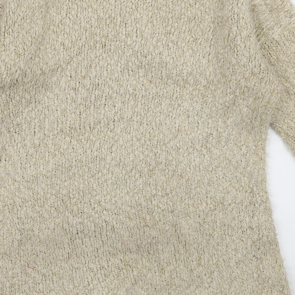 F&F Womens Ivory  Knit Pullover Jumper Size 10