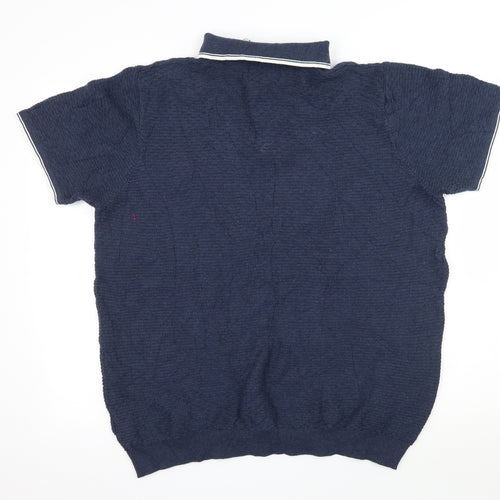 Racing Green Mens Blue  Jersey  Polo Size XL