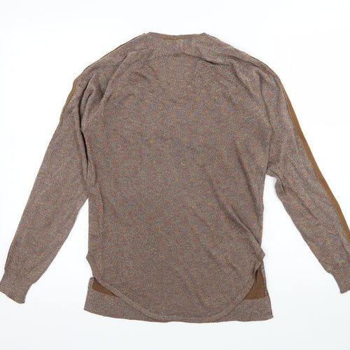 Millenium Womens Brown  Knit Basic T-Shirt One Size