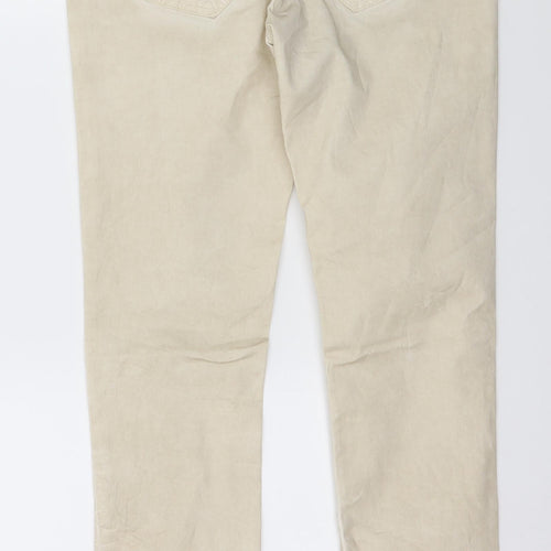 Fang Womens Beige  Denim Skinny Jeans Size 28 in L28 in