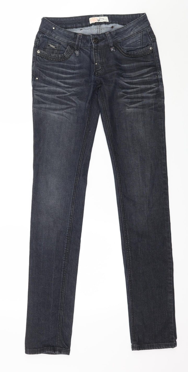 Blue Rags Womens Blue Denim Skinny Jeans Size 26 in L34 in