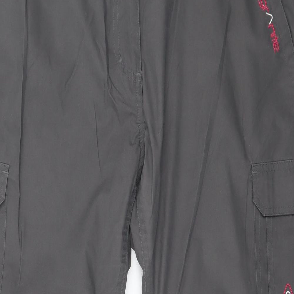 Granite Womens Grey   Cargo Trousers Size 14 L26 in