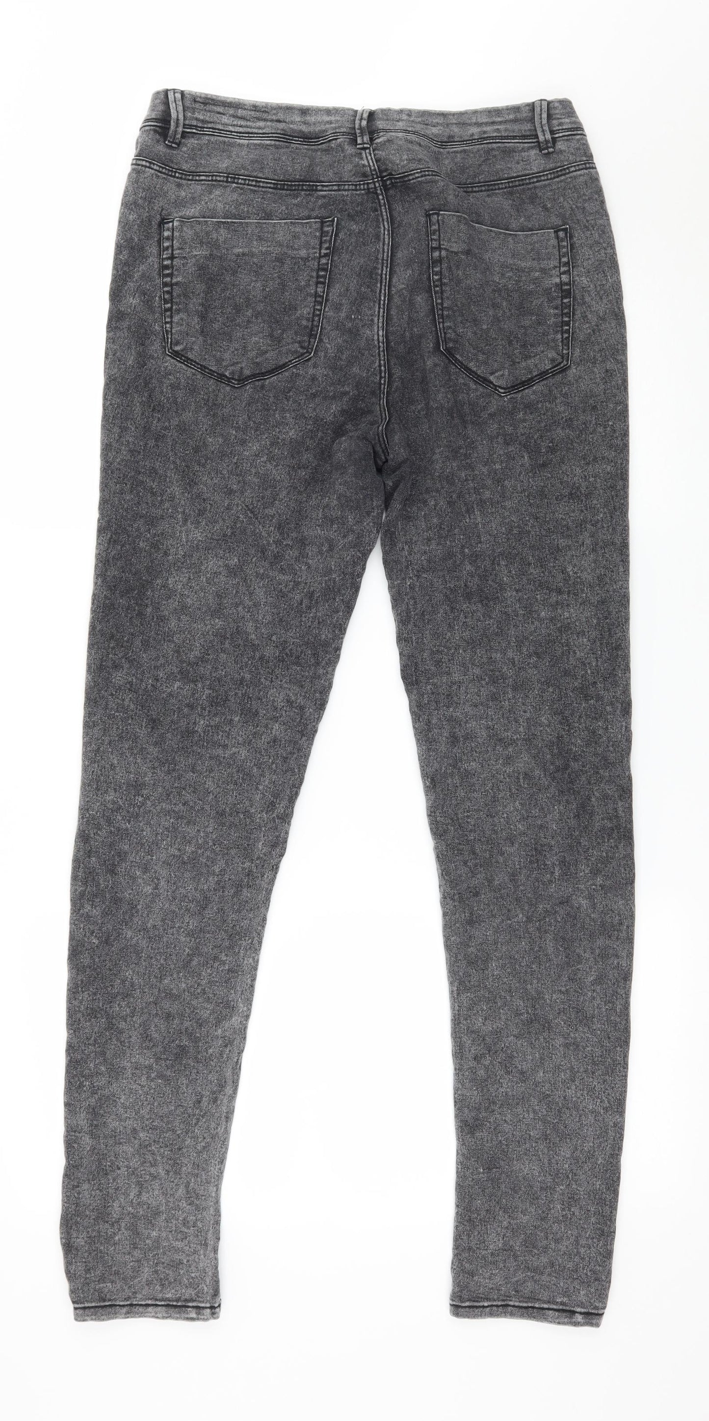 Zara Womens Grey  Denim Skinny Jeans Size 10 L30 in