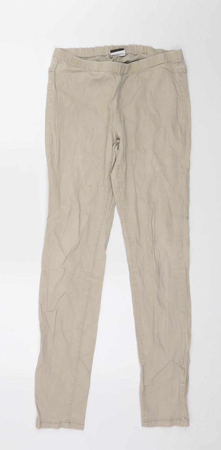 Pieces Womens Beige  Denim Skinny Jeans Size M L30 in