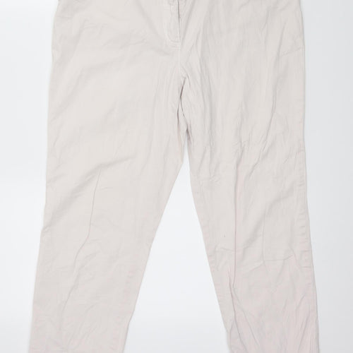 Gerry Weber Womens Ivory   Cropped Trousers Size 36 in L25 in