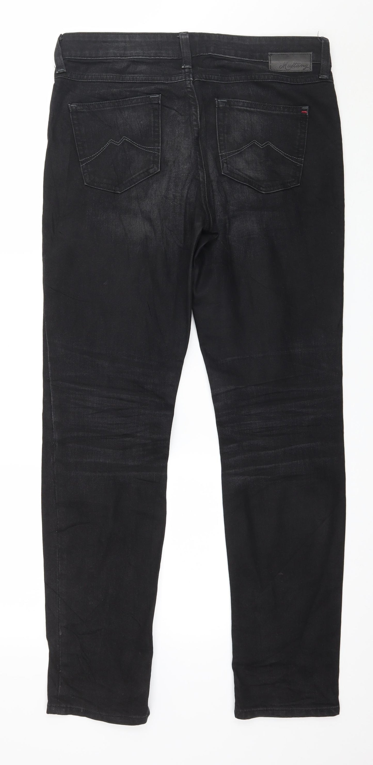 Mustang Mens Black  Denim Skinny Jeans Size 28 L30 in