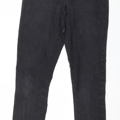 Denim & Co. Womens Grey  Denim Skinny Jeans Size 10 L30 in