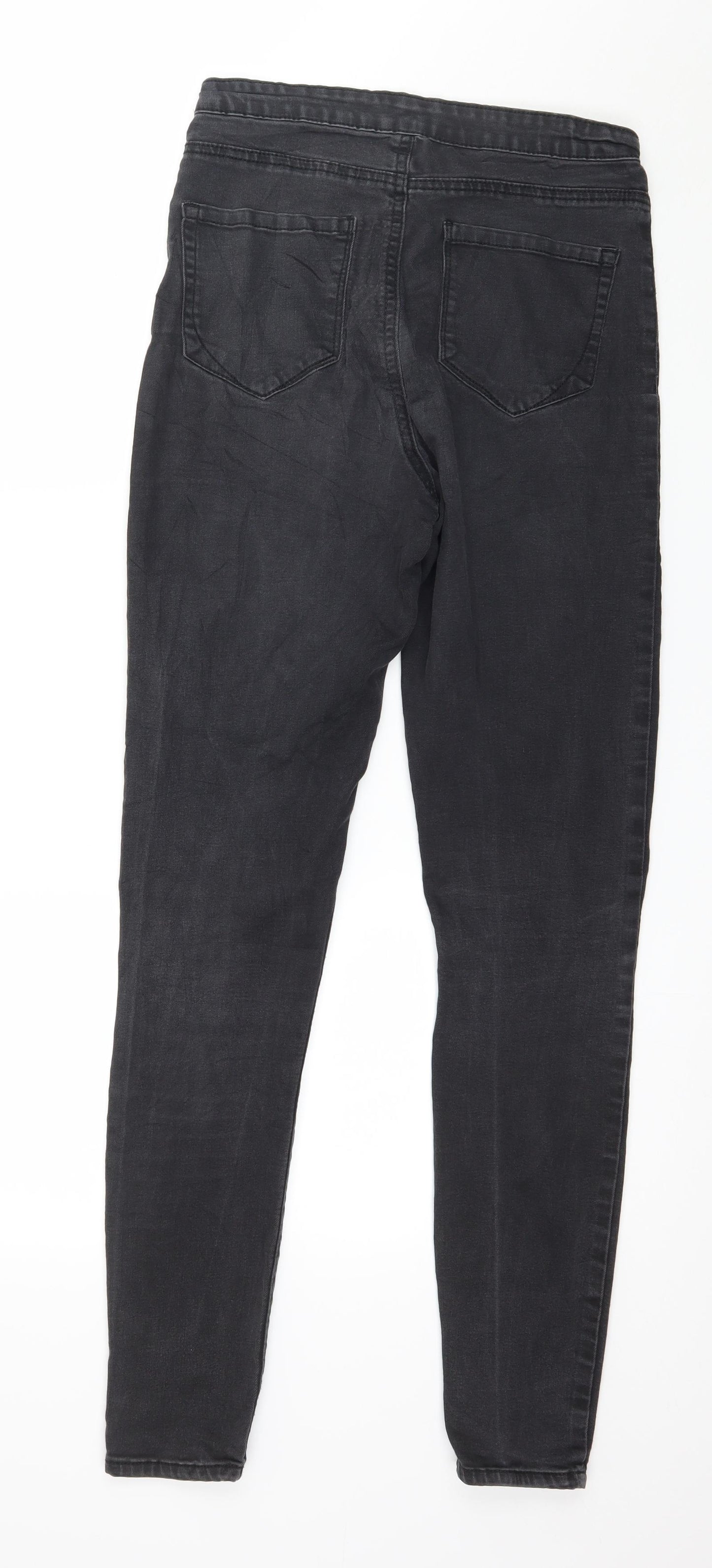 Denim & Co. Womens Grey  Denim Skinny Jeans Size 10 L30 in