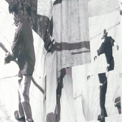 COLLUSION Mens Grey Geometric  Jogger Trousers Size L L28 in - Skater