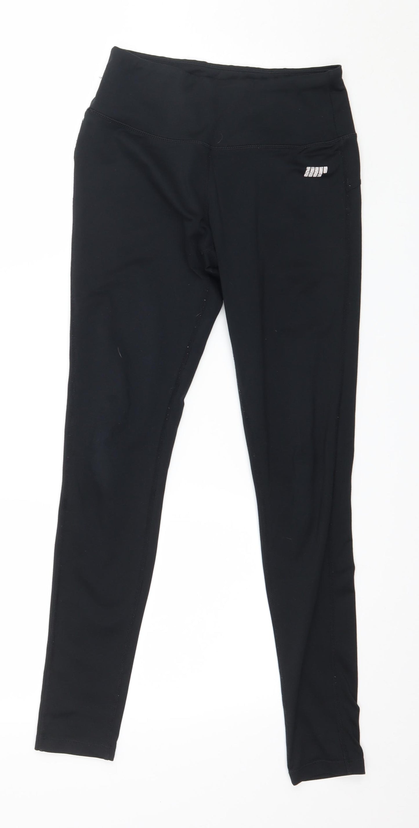 Preworn Womens Black  Jersey Capri Leggings Size 26 in L27 in