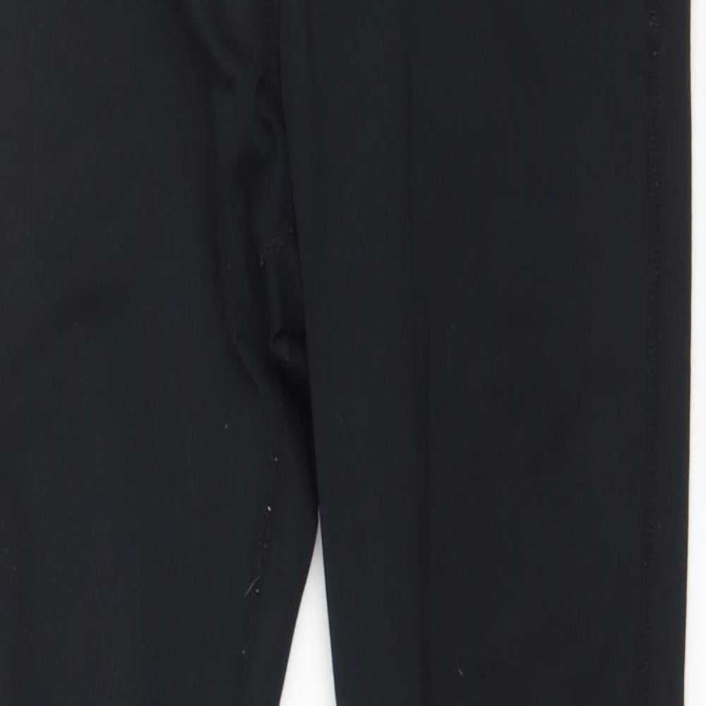 Preworn Womens Black  Jersey Capri Leggings Size 26 in L27 in
