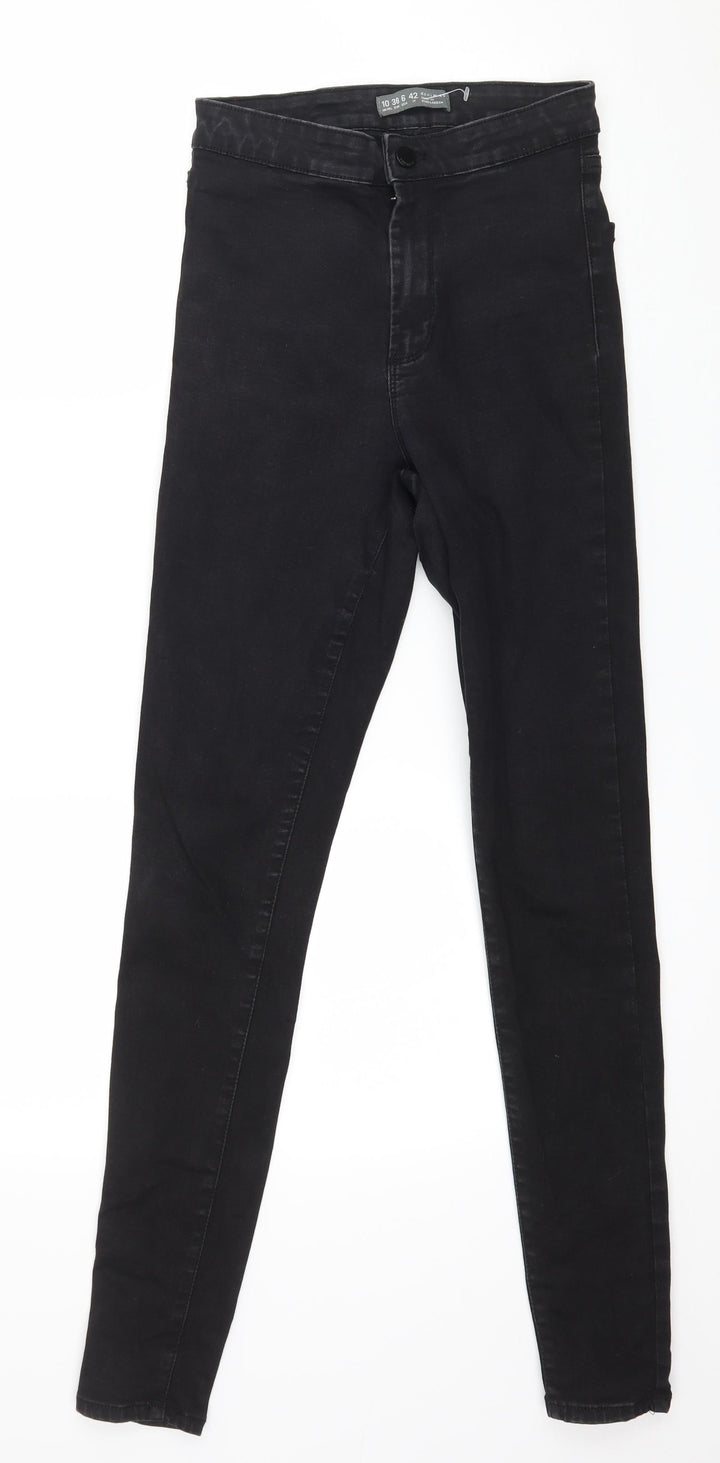 Denim & Co. Womens Black Denim Skinny Jeans Size 10 L29 in