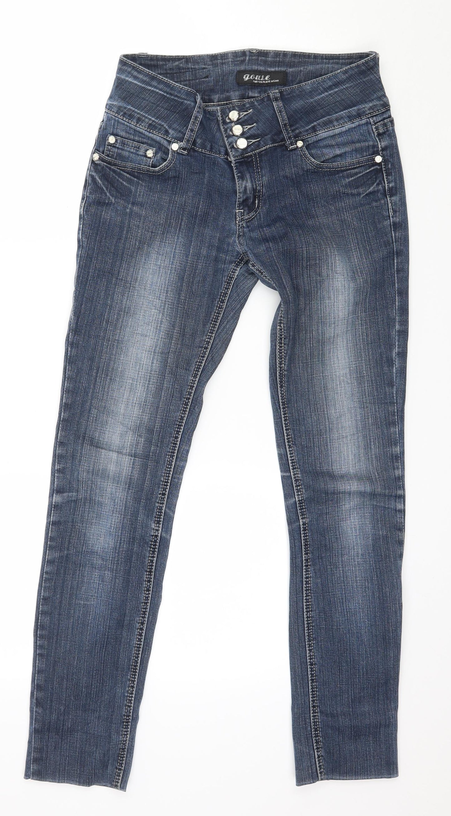Gouse Womens Blue  Denim Straight Jeans Size 28 in L28 in