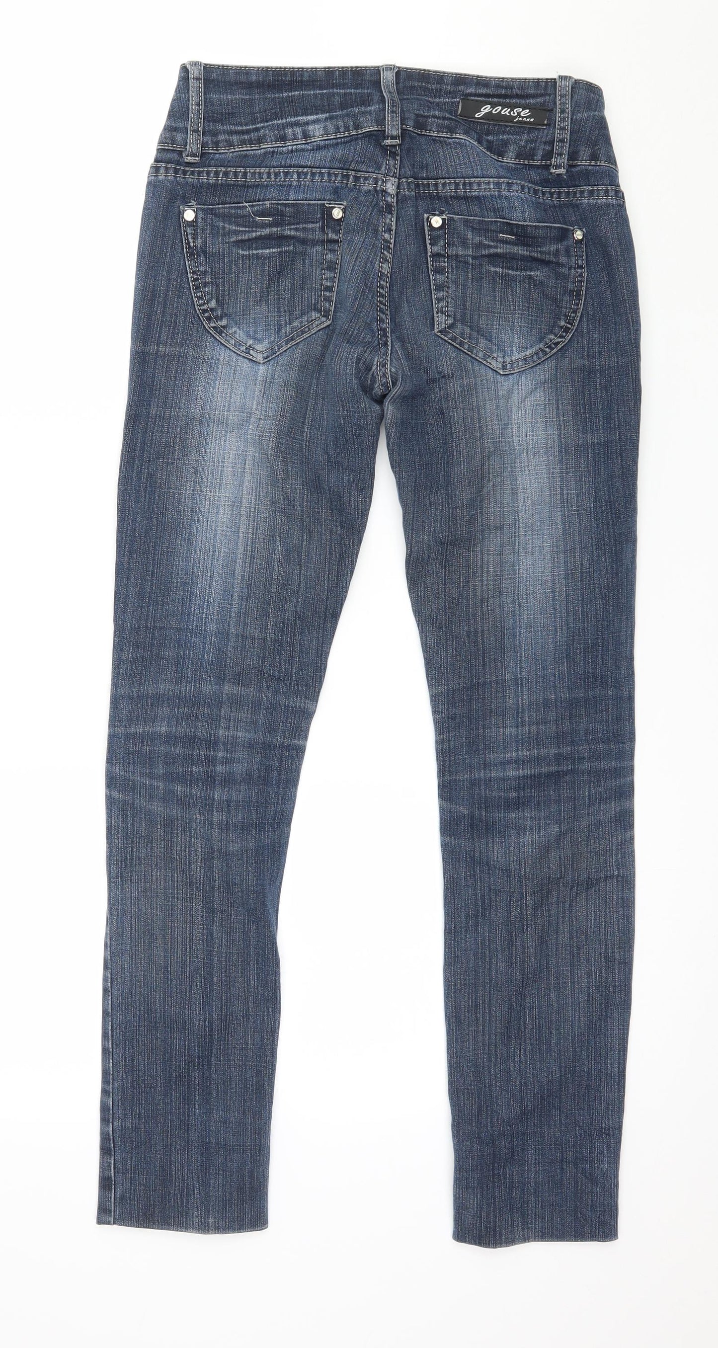 Gouse Womens Blue  Denim Straight Jeans Size 28 in L28 in