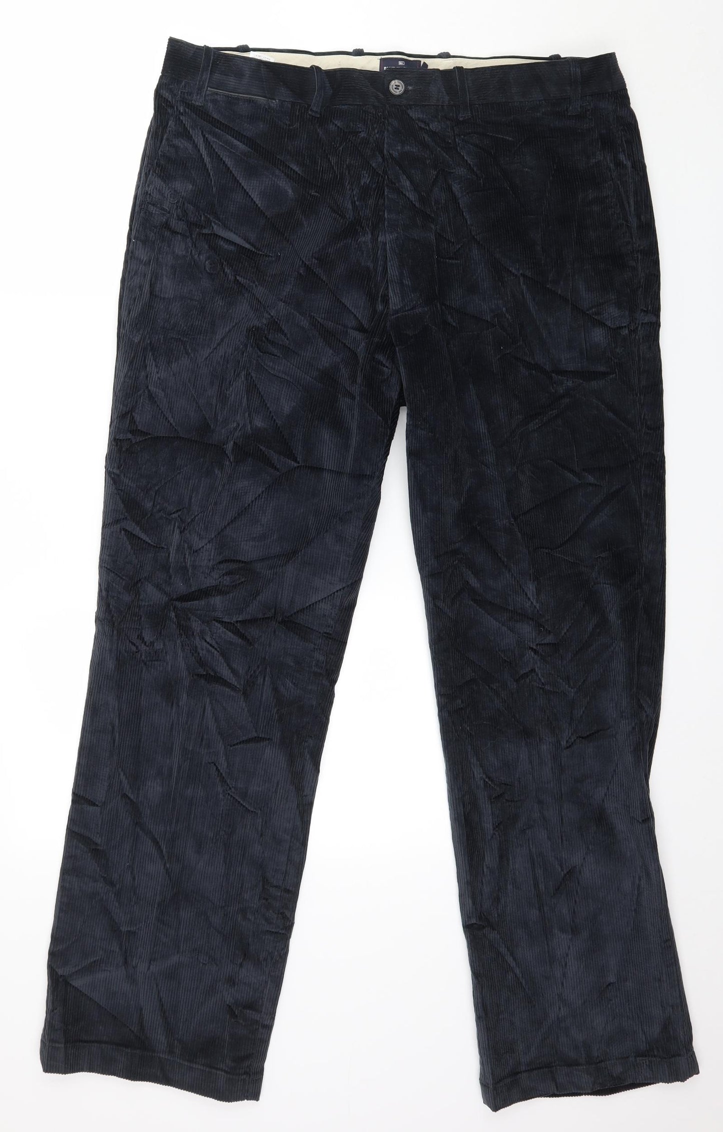 Blue Harbour Mens Blue  Corduroy Trousers  Size 38 in L31 in