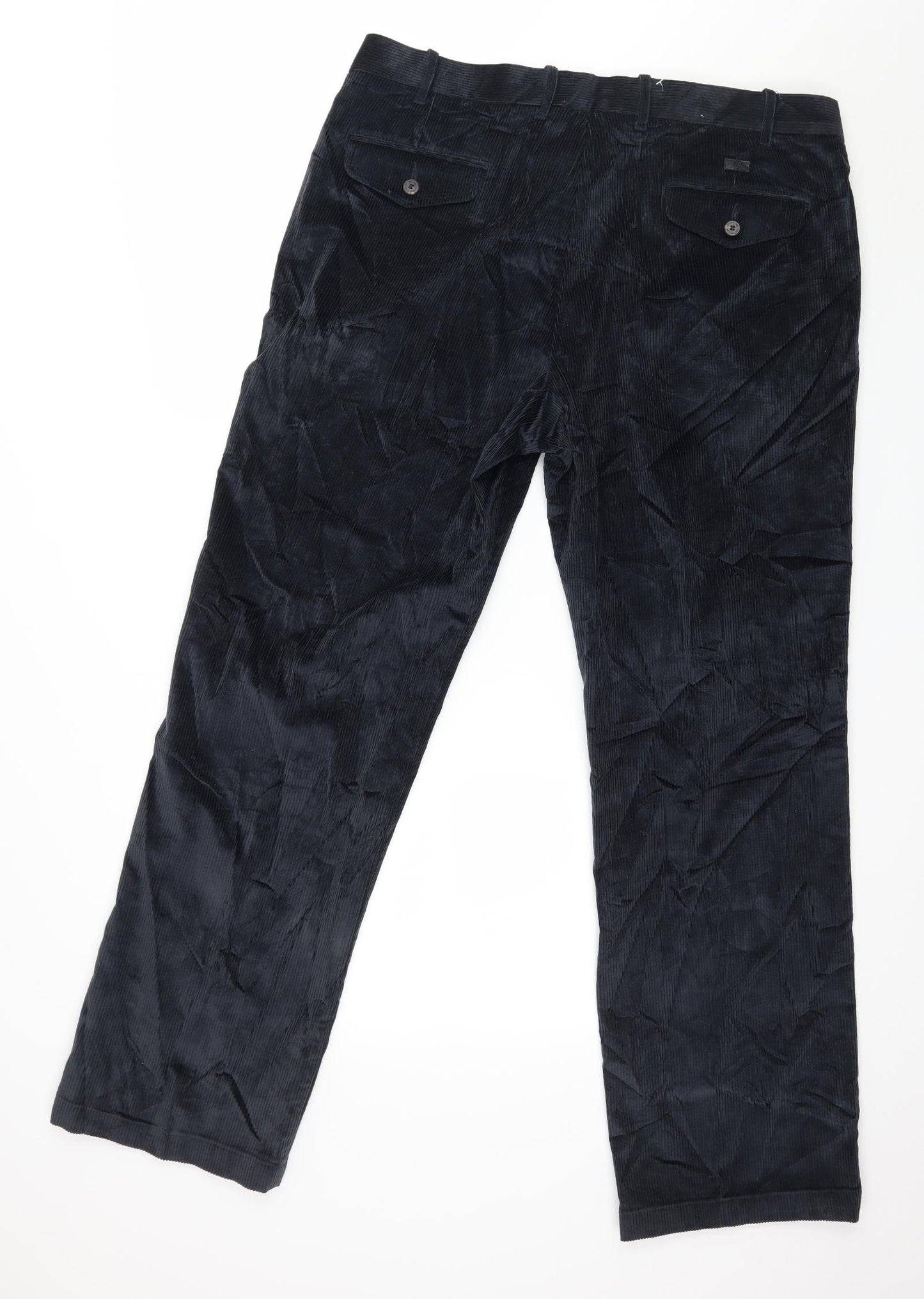 Blue Harbour Mens Blue  Corduroy Trousers  Size 38 in L31 in