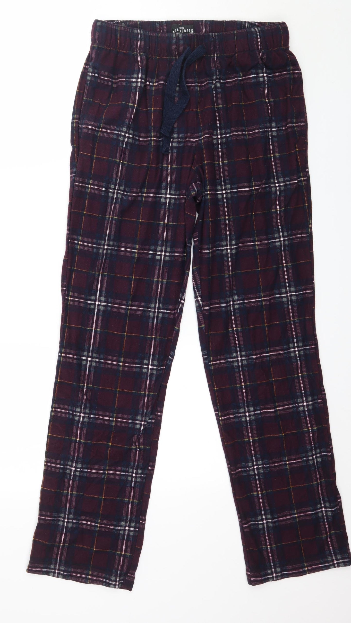 NEXT Womens Purple Plaid Fleece Capri Pyjama Pants Size S
