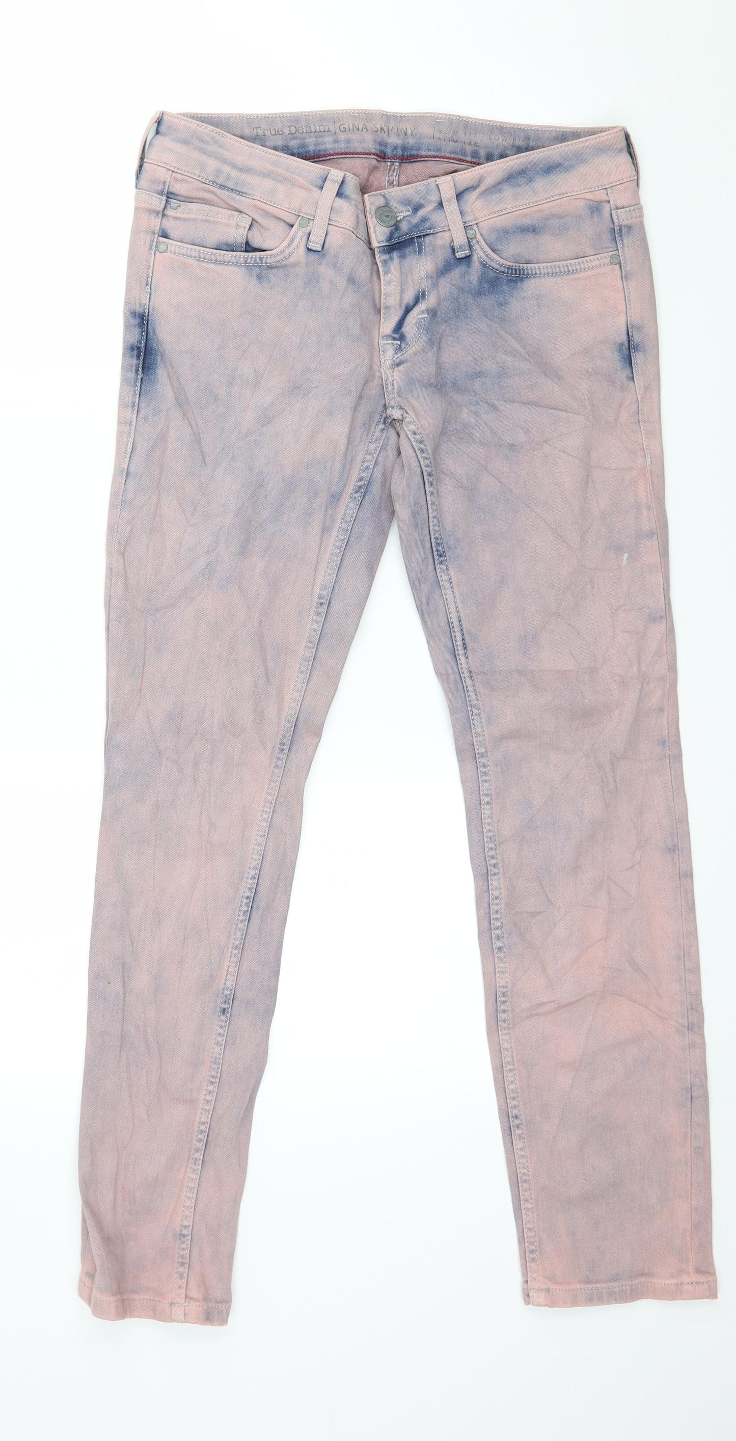 Mustang Womens Pink  Denim Skinny Jeans Size 29 in L30 in - Acid Wash