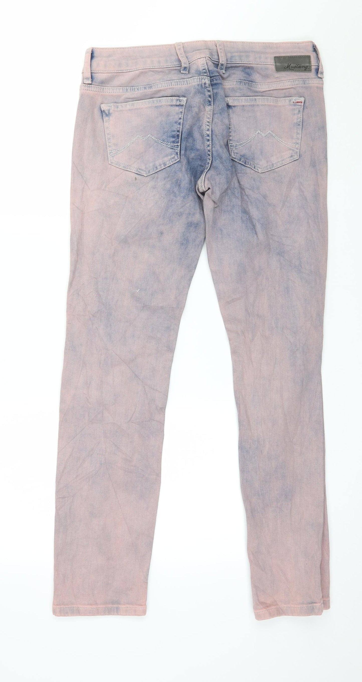 Mustang Womens Pink  Denim Skinny Jeans Size 29 in L30 in - Acid Wash