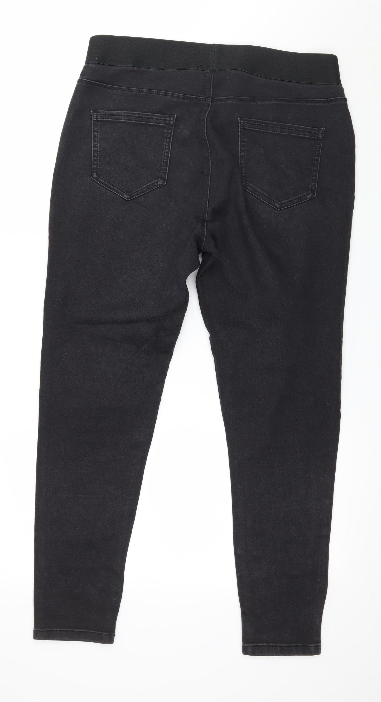 George Womens Black  Denim Jegging Jeans Size 16 L27 in