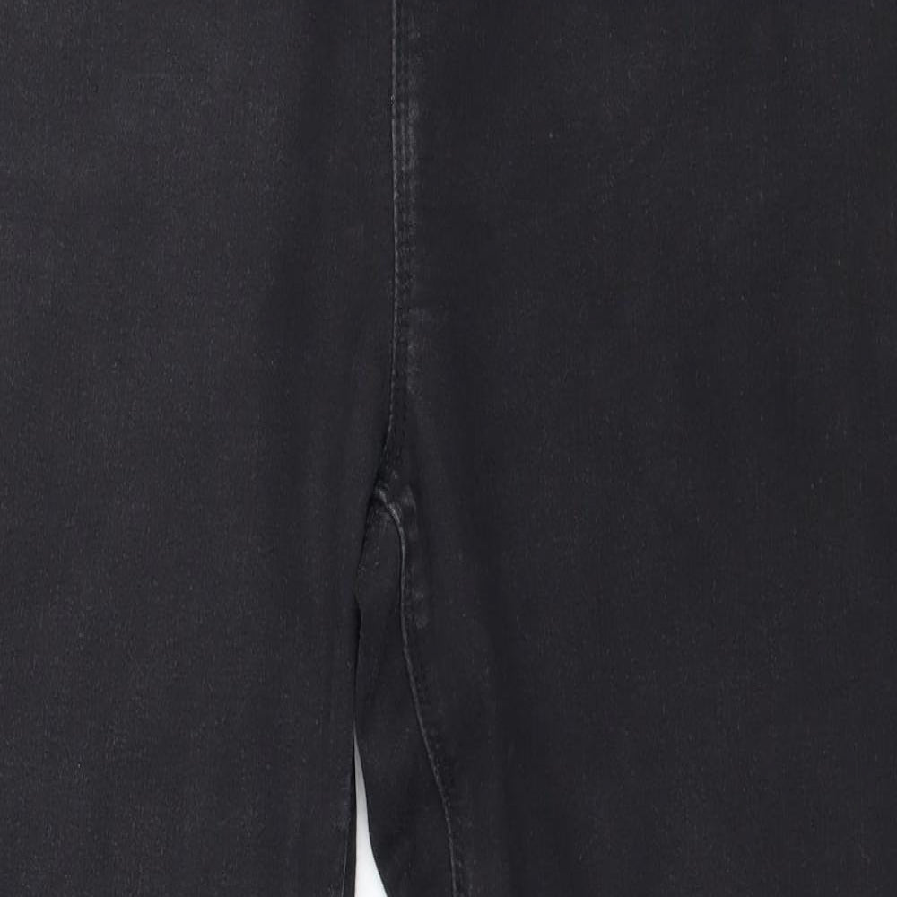 George Womens Black  Denim Jegging Jeans Size 16 L27 in