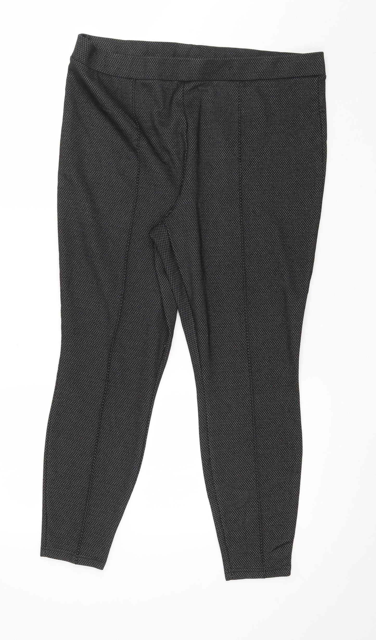 Papaya Womens Black   Trousers  Size 20 L25 in