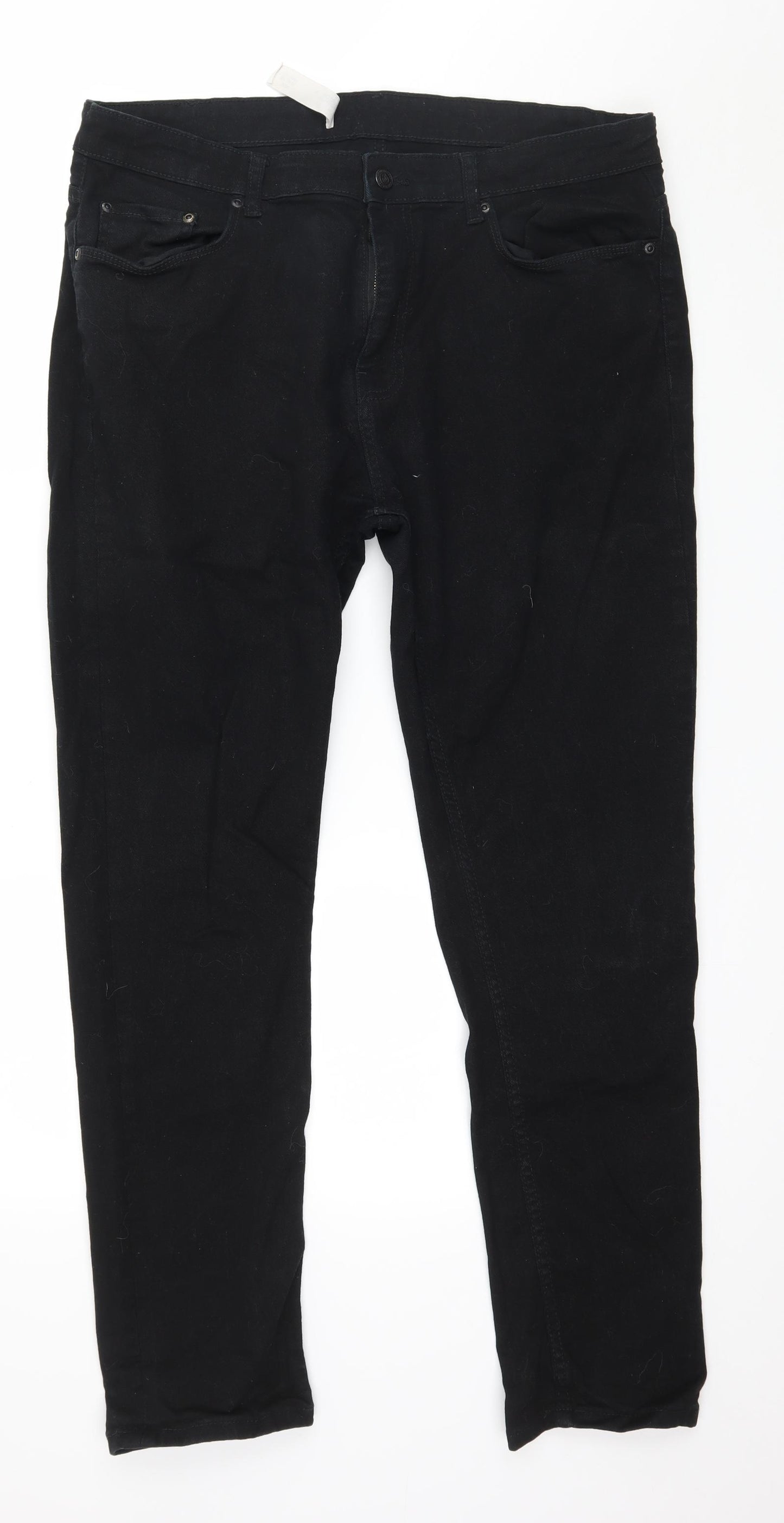 Burton Mens Black  Denim Straight Jeans Size 38 in L29 in