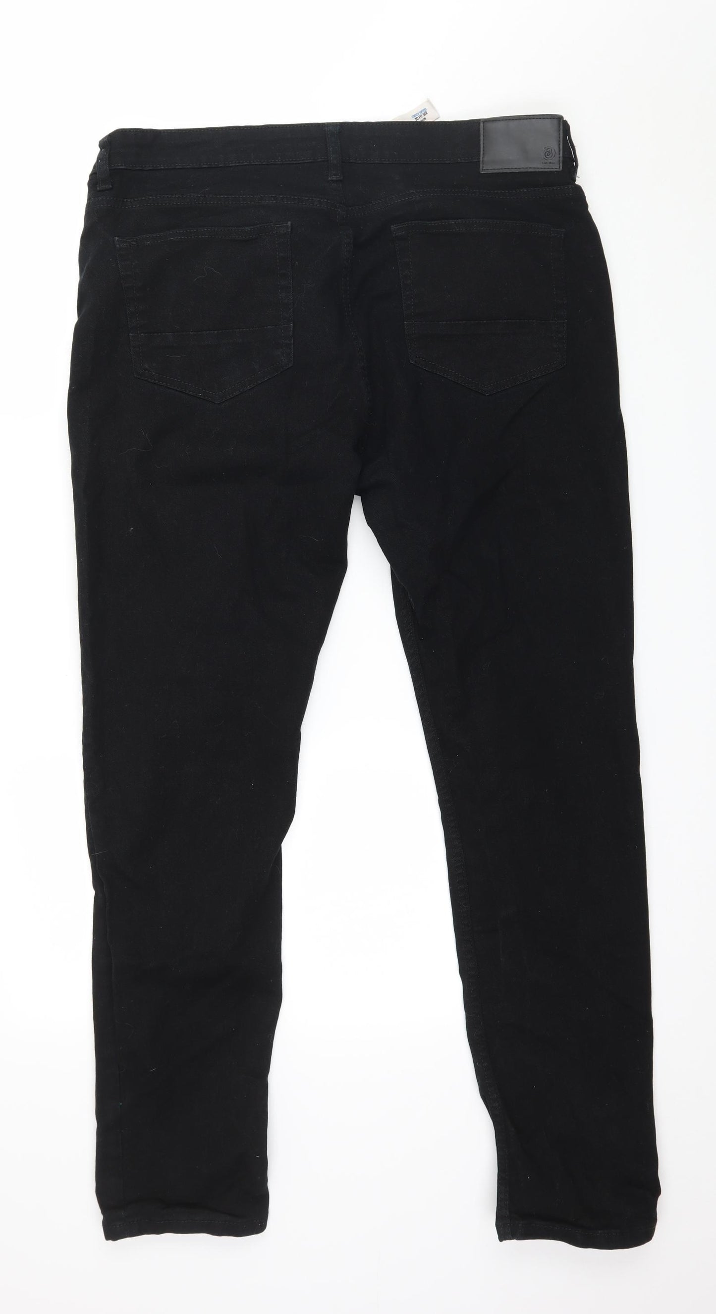 Burton Mens Black  Denim Straight Jeans Size 38 in L29 in