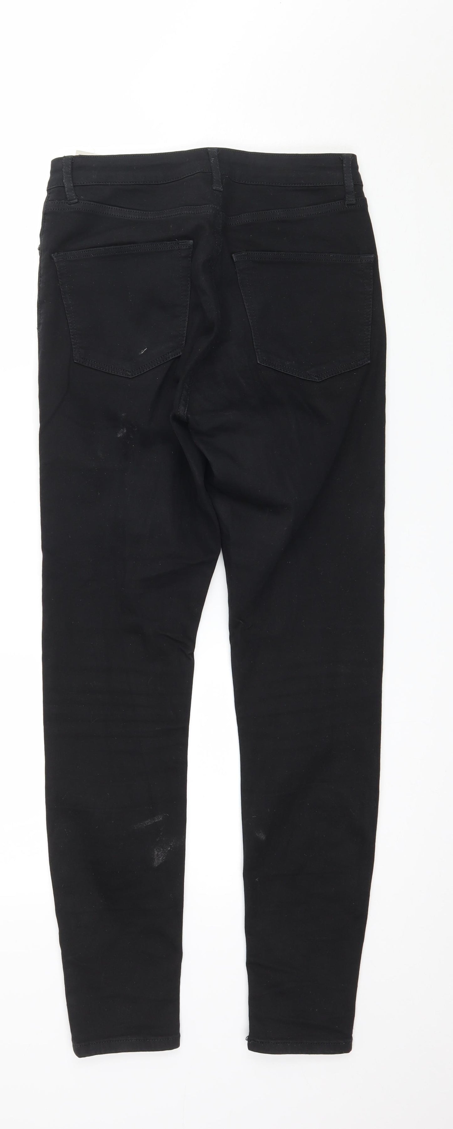 Topshop Womens Black  Denim Skinny Jeans Size 28 in L32 in