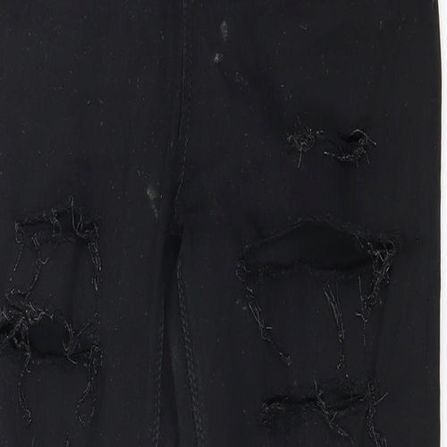 Topshop Womens Black  Denim Skinny Jeans Size 28 in L32 in