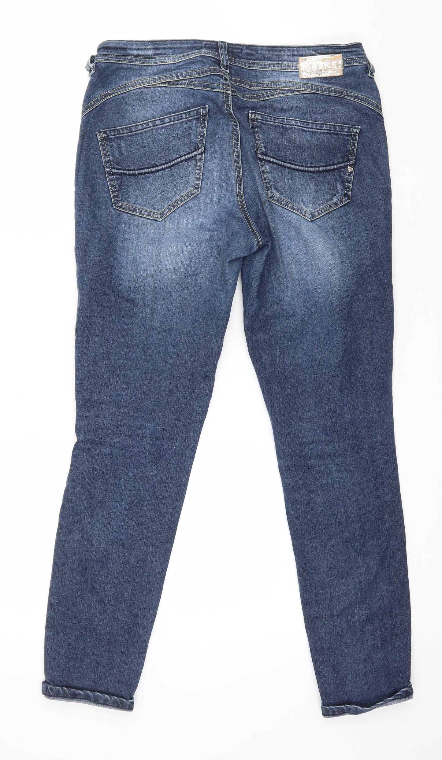 Rocks Womens Blue  Denim Skinny Jeans Size M L27 in