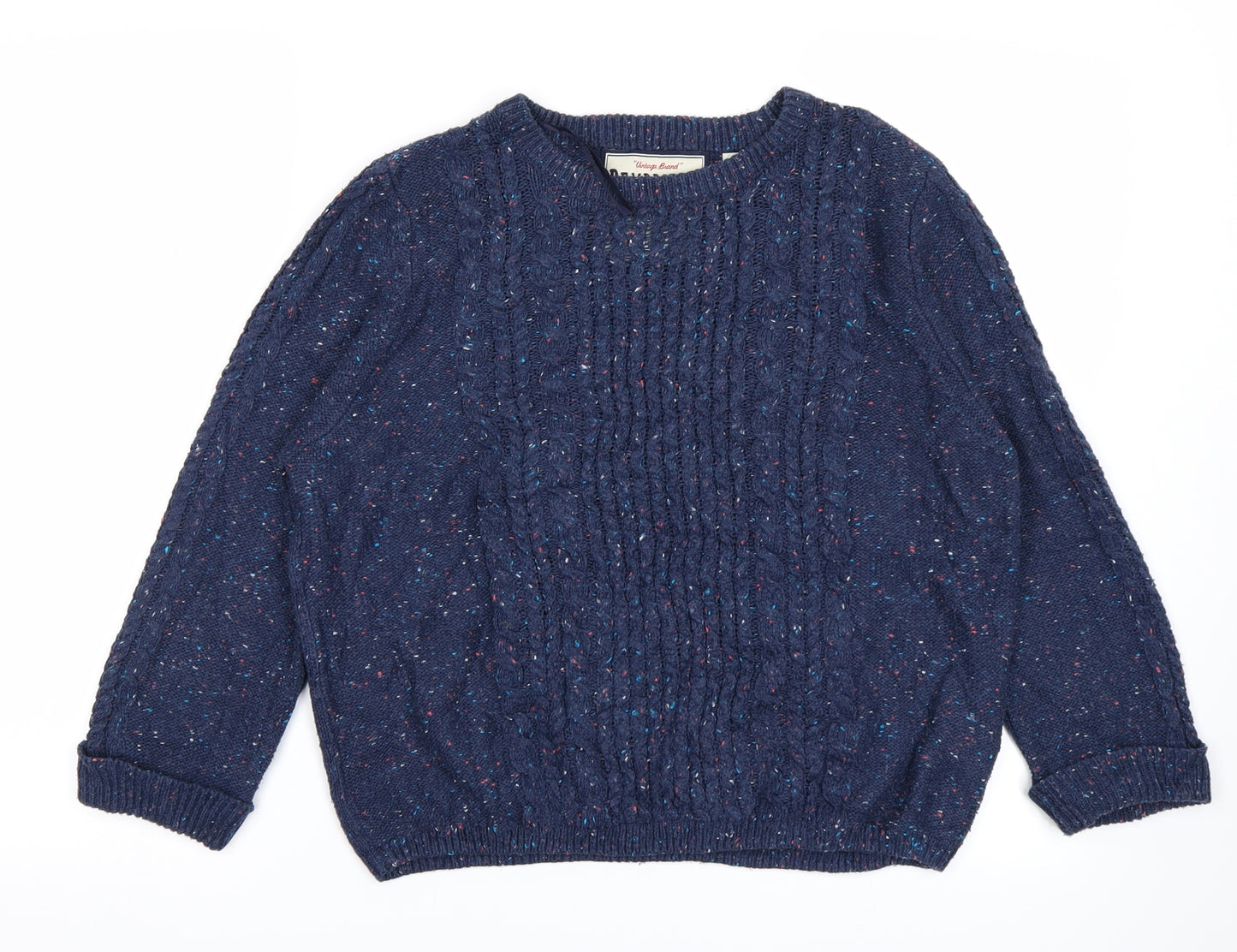 New Look Womens Blue  Knit Pullover Jumper Size 10