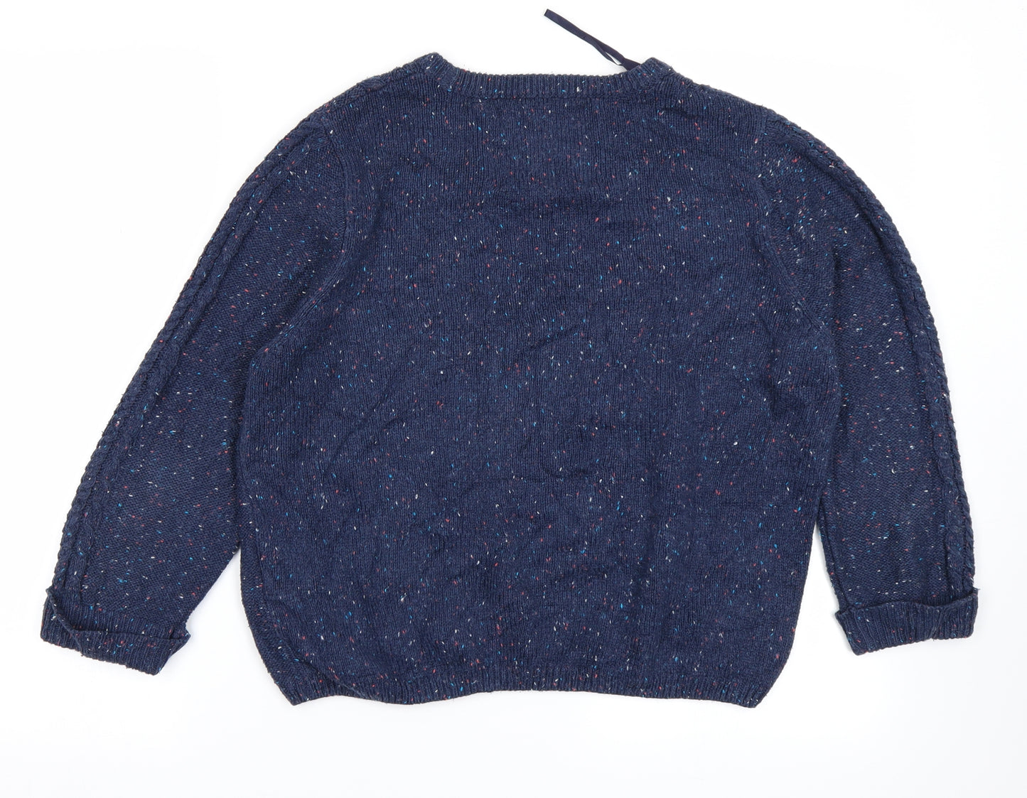 New Look Womens Blue  Knit Pullover Jumper Size 10