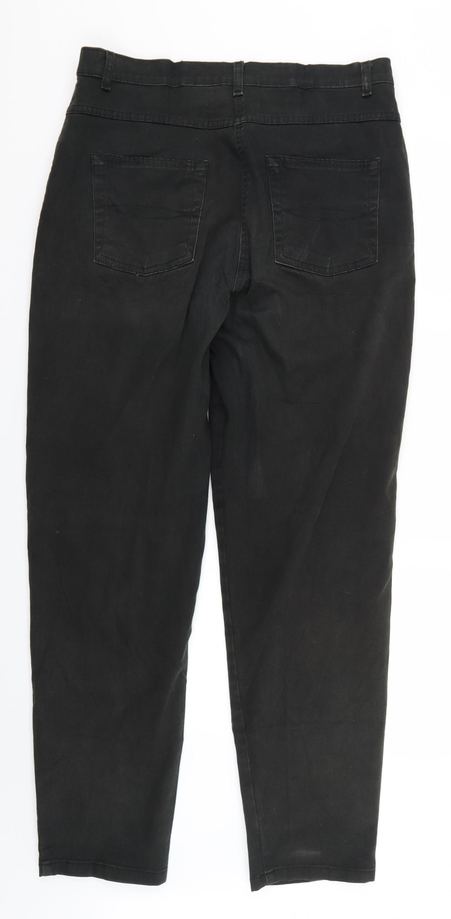 Marcel Clair Womens Black  Denim Straight Jeans Size 18 L27 in