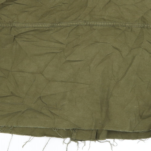 Topshop Womens Green  Denim Jacket  Size S