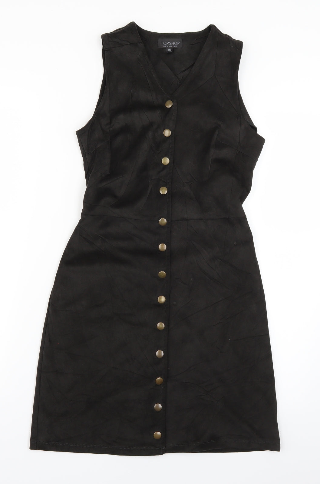 Topshop Womens Black   Tank Dress  Size 8