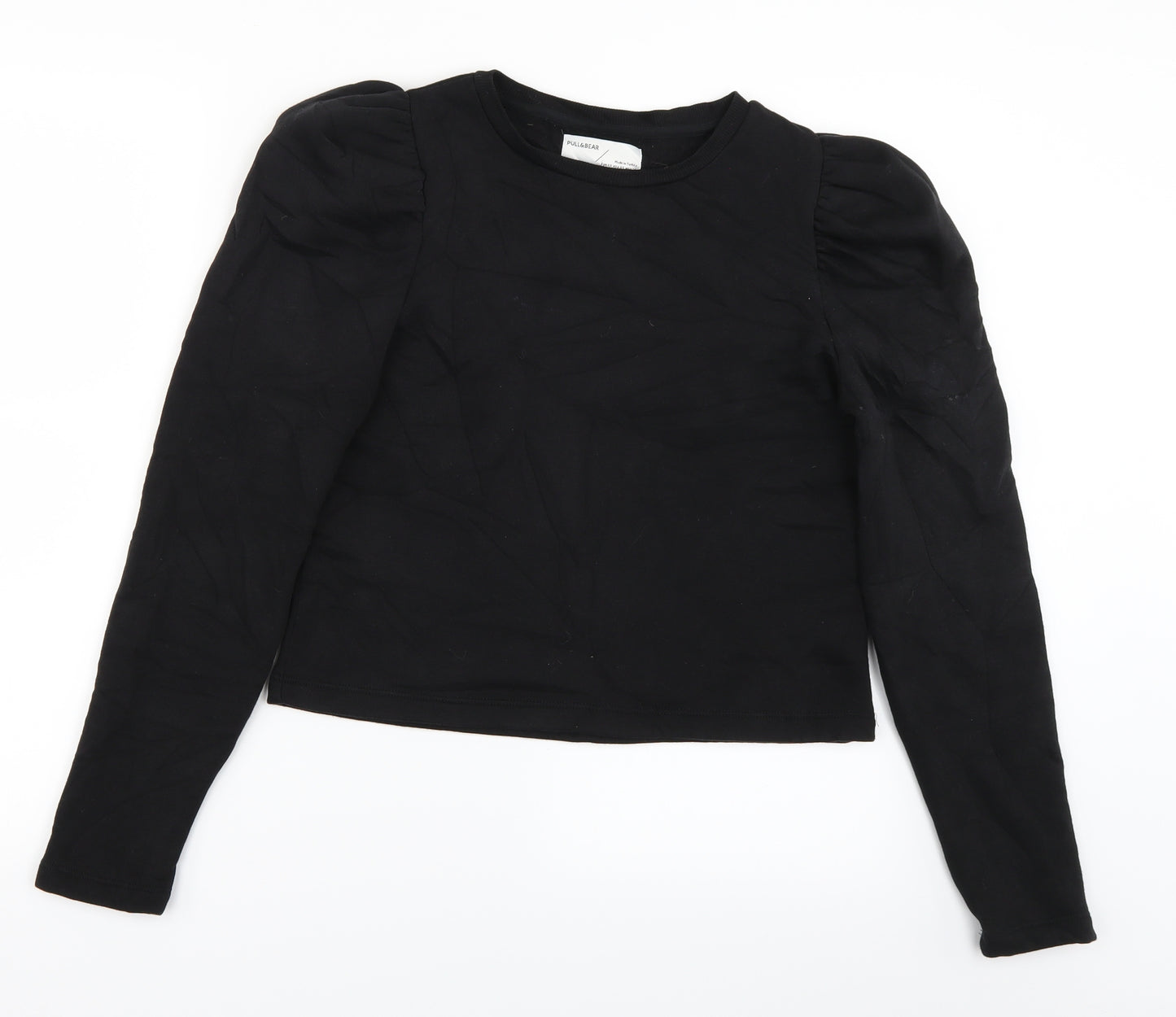 Pull & Bear Womens Black   Pullover Sweatshirt Size XS