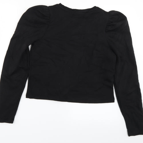 Pull & Bear Womens Black   Pullover Sweatshirt Size XS