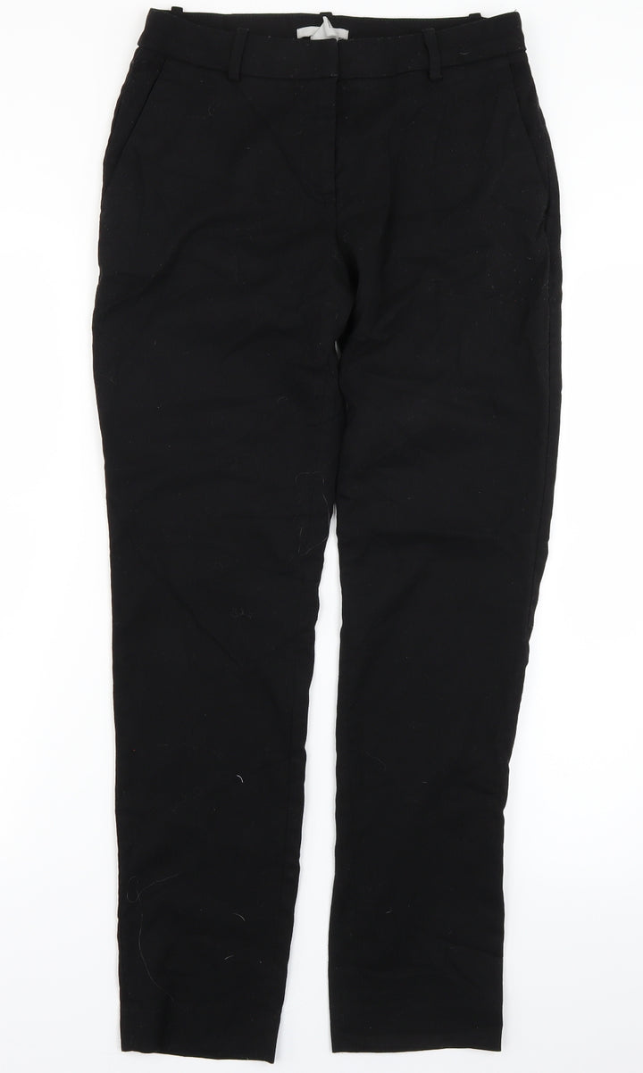 H&M Womens Black   Trousers  Size 8 L26 in