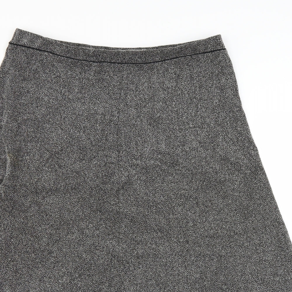 Marks & Spencer Womens Grey   Flare Skirt Size 16