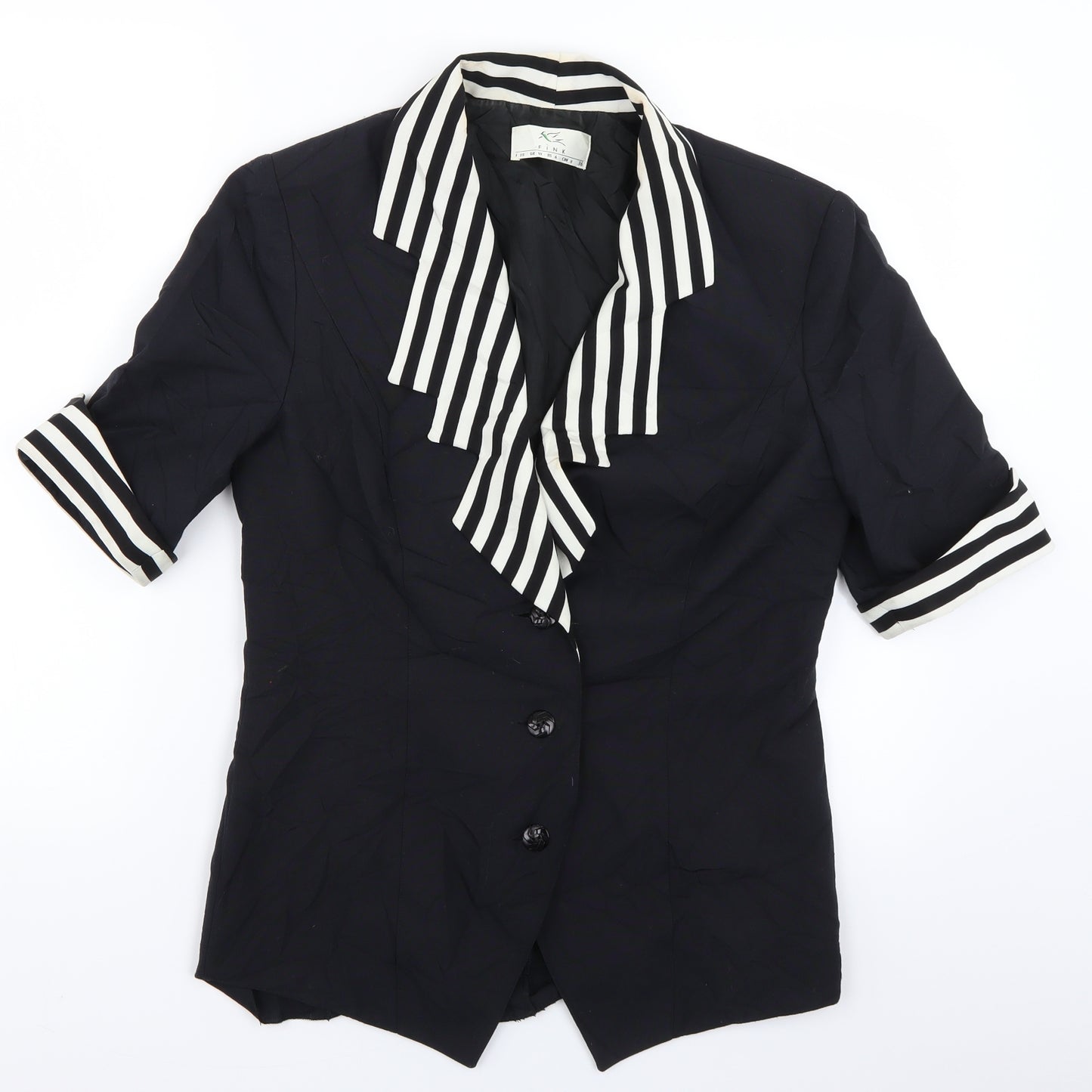 Fink Womens Black   Jacket Blazer Size 10