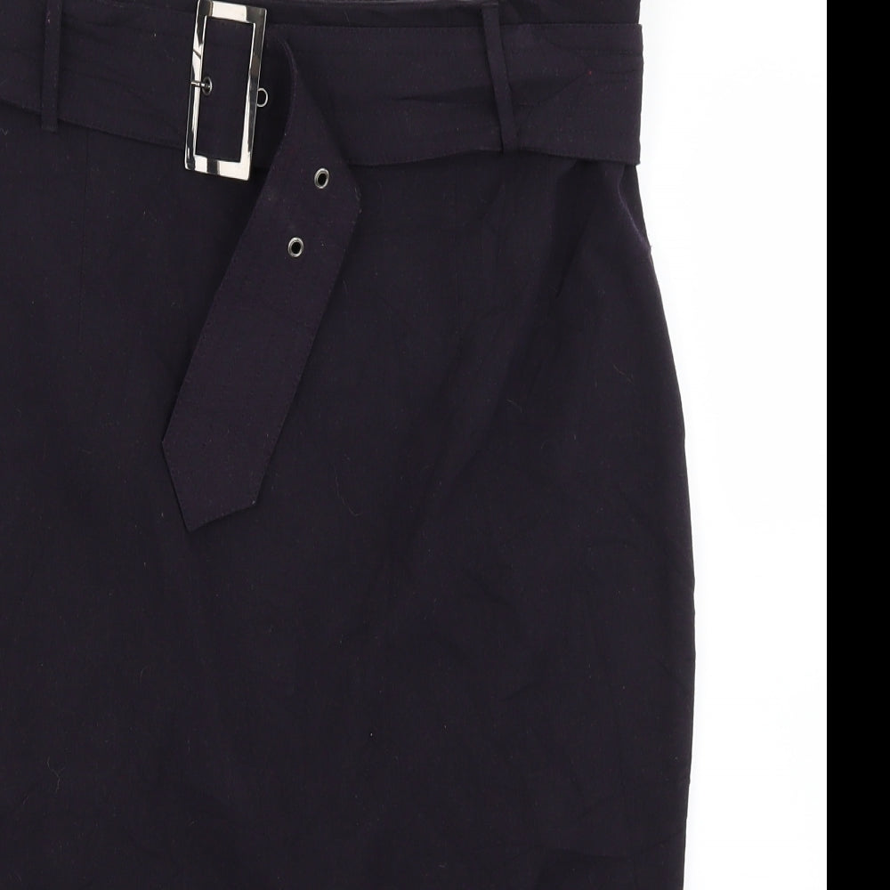 M&S Womens Purple   Straight & Pencil Skirt Size 14