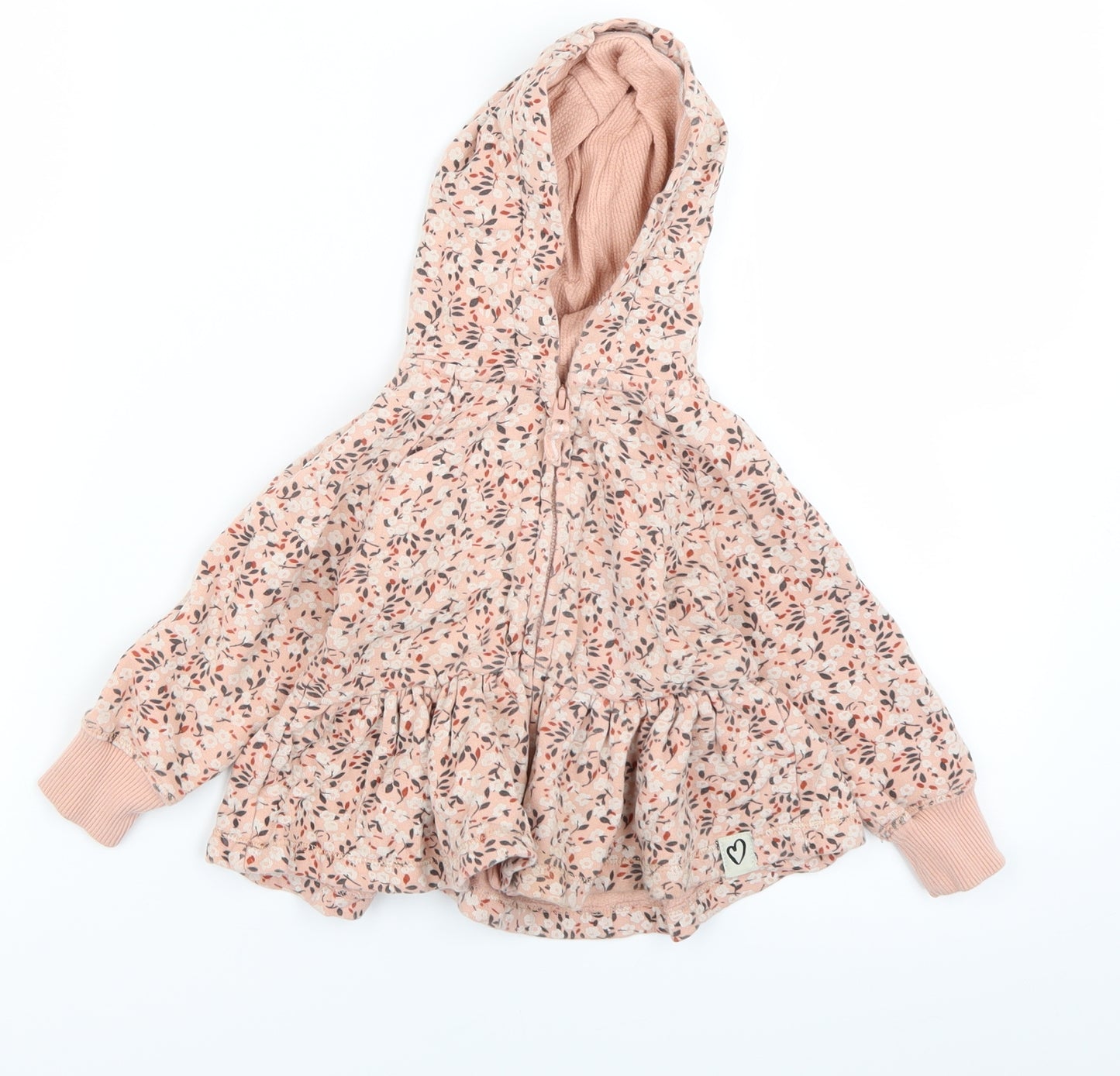 NEXT Girls Pink Floral  Jacket  Size 12-18 Months