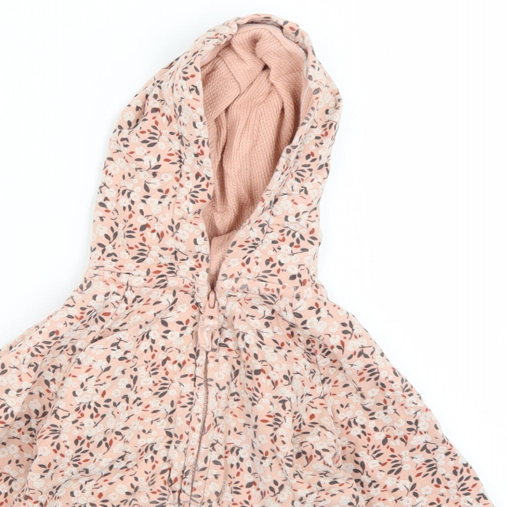 NEXT Girls Pink Floral  Jacket  Size 12-18 Months