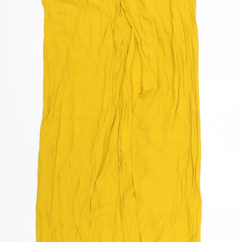 Trafaluc Womens Yellow   Basic Blouse Size S  - longline