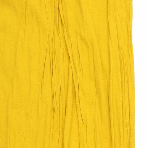 Trafaluc Womens Yellow   Basic Blouse Size S  - longline
