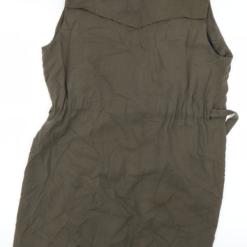 Zara Womens Green   Gilet Jacket Size S