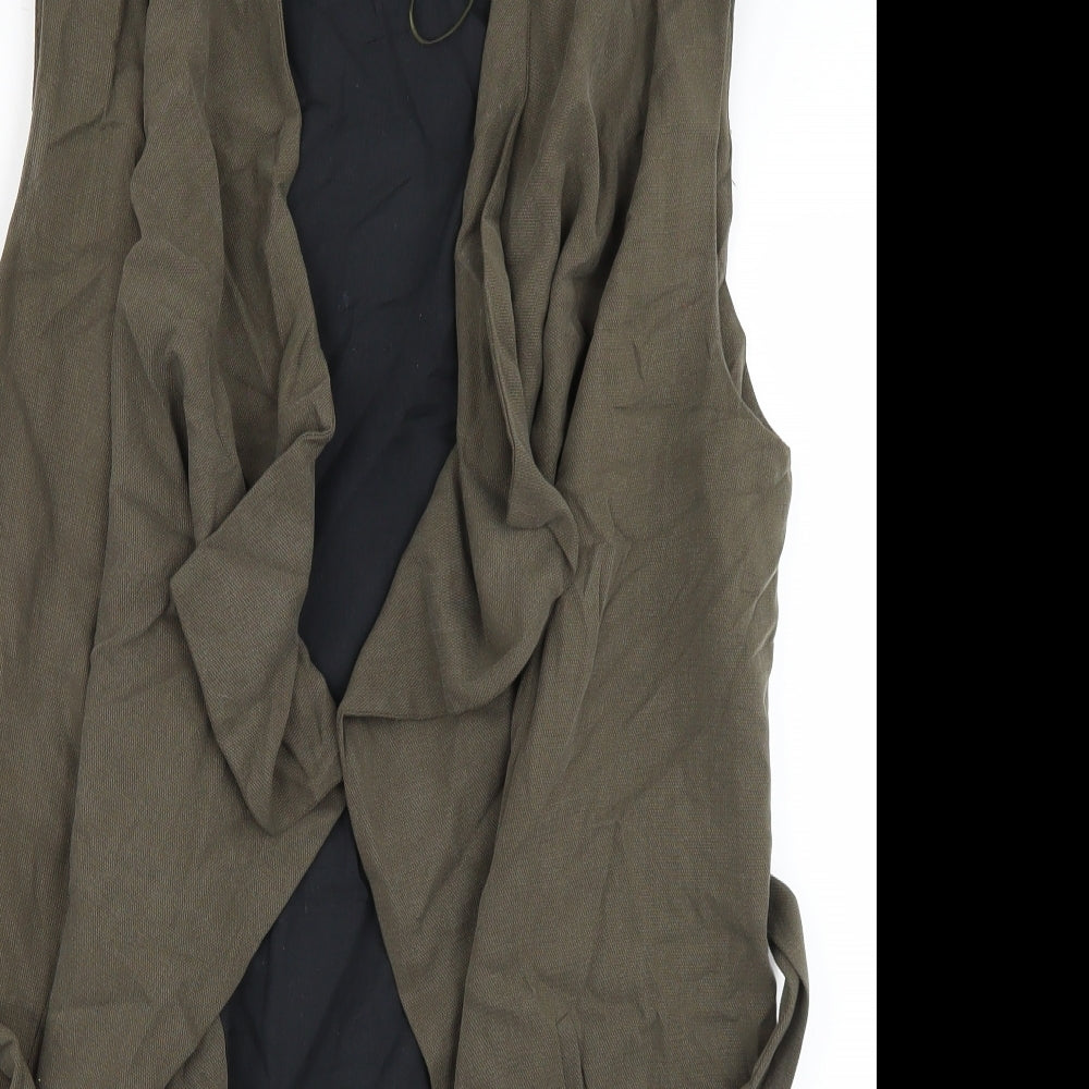 Zara Womens Green   Gilet Jacket Size S